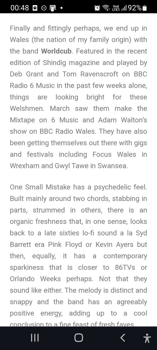 Thank you so much to @TrustTheDocUK for including @worldcubworld 's new single 'One Small Mistake' in the latest batch of @freshnet faves freshonthenet.co.uk/2024/04/faves5…