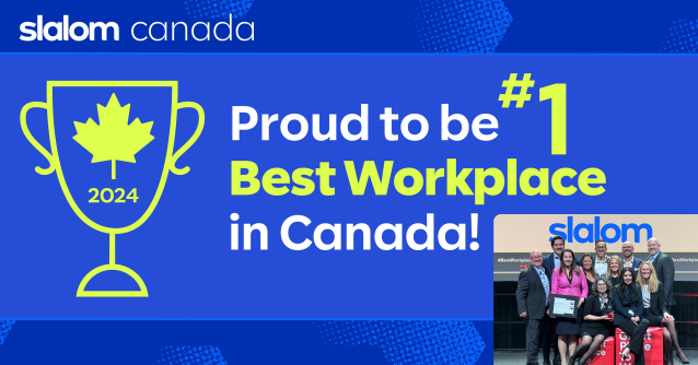 Walintschek's tweet photo. Proud to share that Slalom was recognized by Great Place to Work® as the #1 Best Workplace in Canada for 2024! 🏆 Marking our 2nd consecutive year on the top 10 list. #SlalomProud #SlalomCanada #GPTW #BestWorkplacesCA https://t.co/NLmTVnpPU6 https://t.co/ycL1plalom