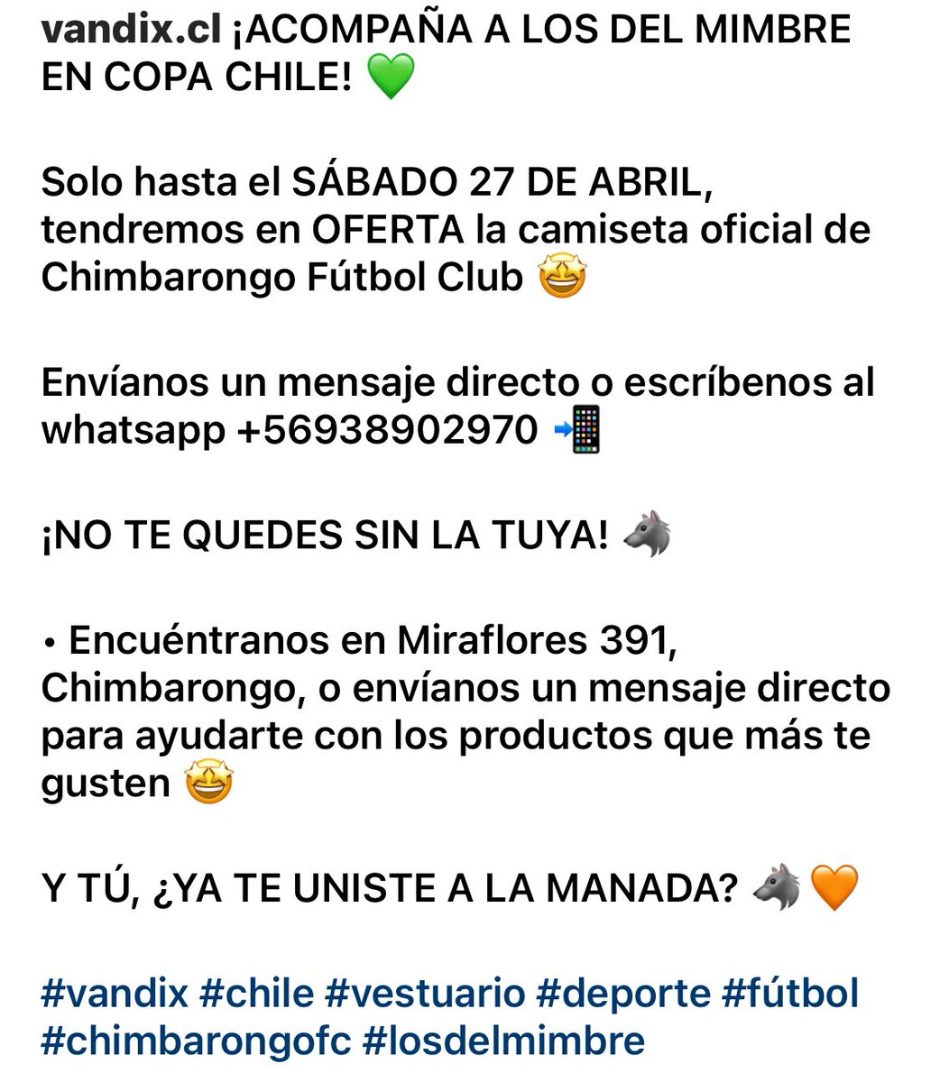 Naa!!! Estos cabros están rayados. Se mandaron la media oferta pa’ alentar a #LosDelMimbre en Copa Chile. Lleven 24 Lukitas, se traen la camiseta y además les dan $10 de vuelto. Aprovechen cabros!!! Es hasta el 27 nomás