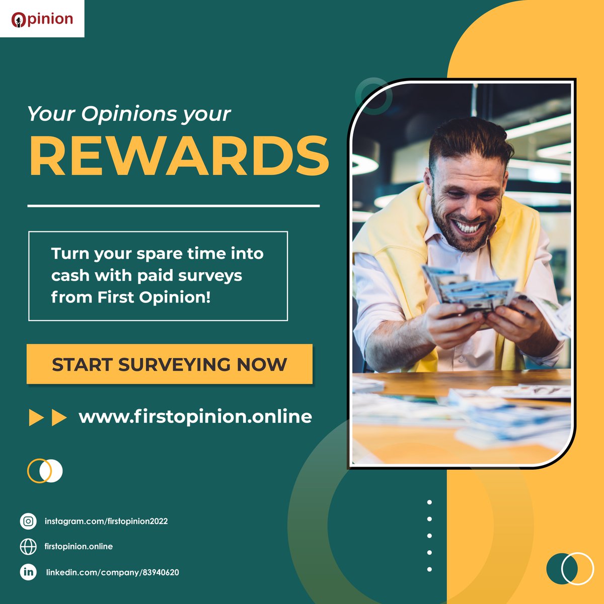 Turn your spare time into cash with paid surveys from First Opinion!Join Now firstopinion.online/Account/Index?…

#SurveysToGoals #AchieveMore #SurveySuccess #GoalAchievement #SurveyEarnings #ReachYourGoals #SurveyToSuccess #AmbitionDriven #SurveyRewards #GoalSetting #SurveyMotivation