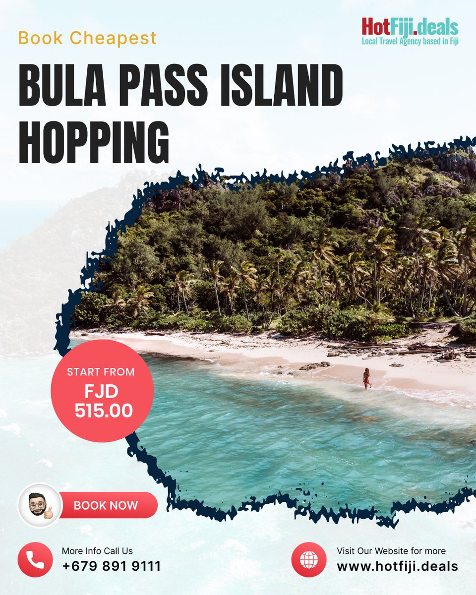 Island Hopping on a Budget! Cheapest Bula Passes with Hotfiji Deals!

#BulaPass #HotfijiDeals #IslandHopping #FijiBudgetTravel #UnforgettableAdventures #BookNowEscapeLater