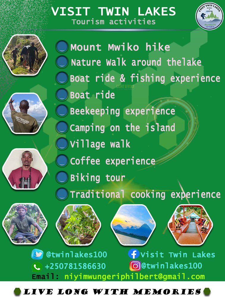 The Experience is always unique!
Kindly let us know if you are interested to visit @Twinlakes100 (Burera & Ruhondo)🇷🇼
#TwinLakes
📞+250781586630
We are here for you!

@visitrwanda_now @MeetInRwanda 
@RwandaisOpen
