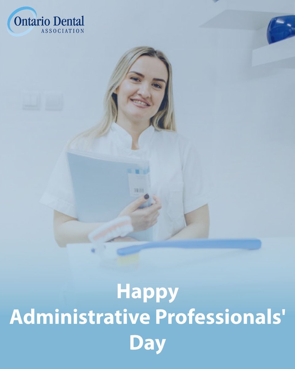 Happy #Administrative #Professionals Day! Celebrate your amazing admin staff on IG & tag the ODA so we can help spotlight the critical role they play in helping #dental practices run smoothly. Thank you for all you do! #AdministrativeStaff #AdminLove #StaffRecognition