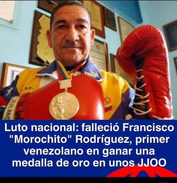 Fue un referente no sólo para el boxeo venezolano, sino para cualquier deportista del país, que asistió a una cita olímpica o tuvo el sueño de hacerlo. Orgullo de Cumaná y de Venezuela. Gracias Morochito!! Dios consuele a su familia 🙏🙏🙏