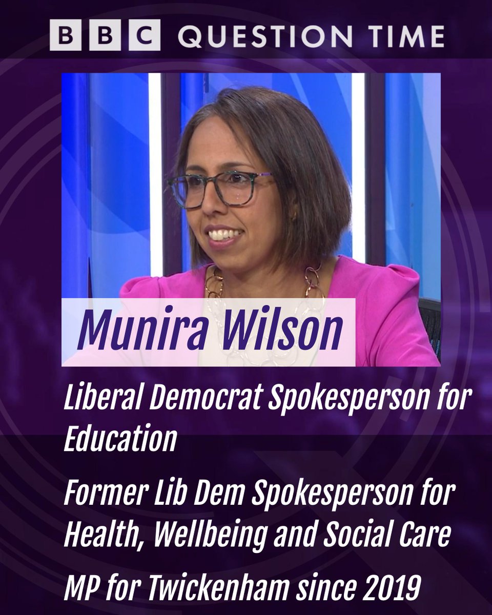The Liberal Democrats' @munirawilson will be on the panel #bbcqt