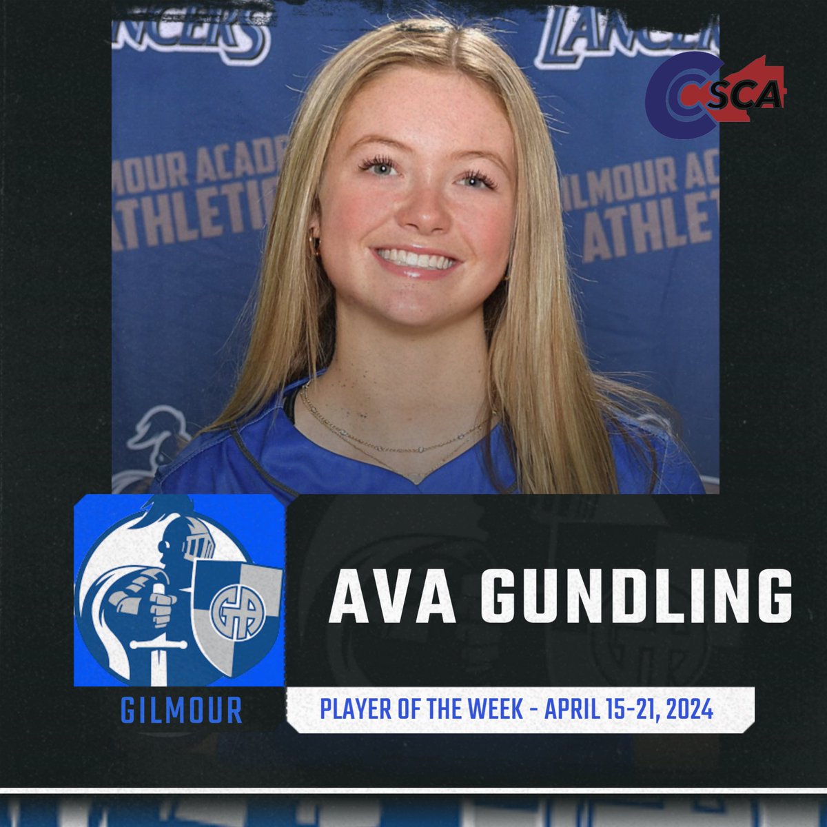 ⭐️ Week 4 Player & Pitcher of the Week! Congrats to Ava Gundling from Gilmour & Anna Wise from Brecksville! 💪🏼