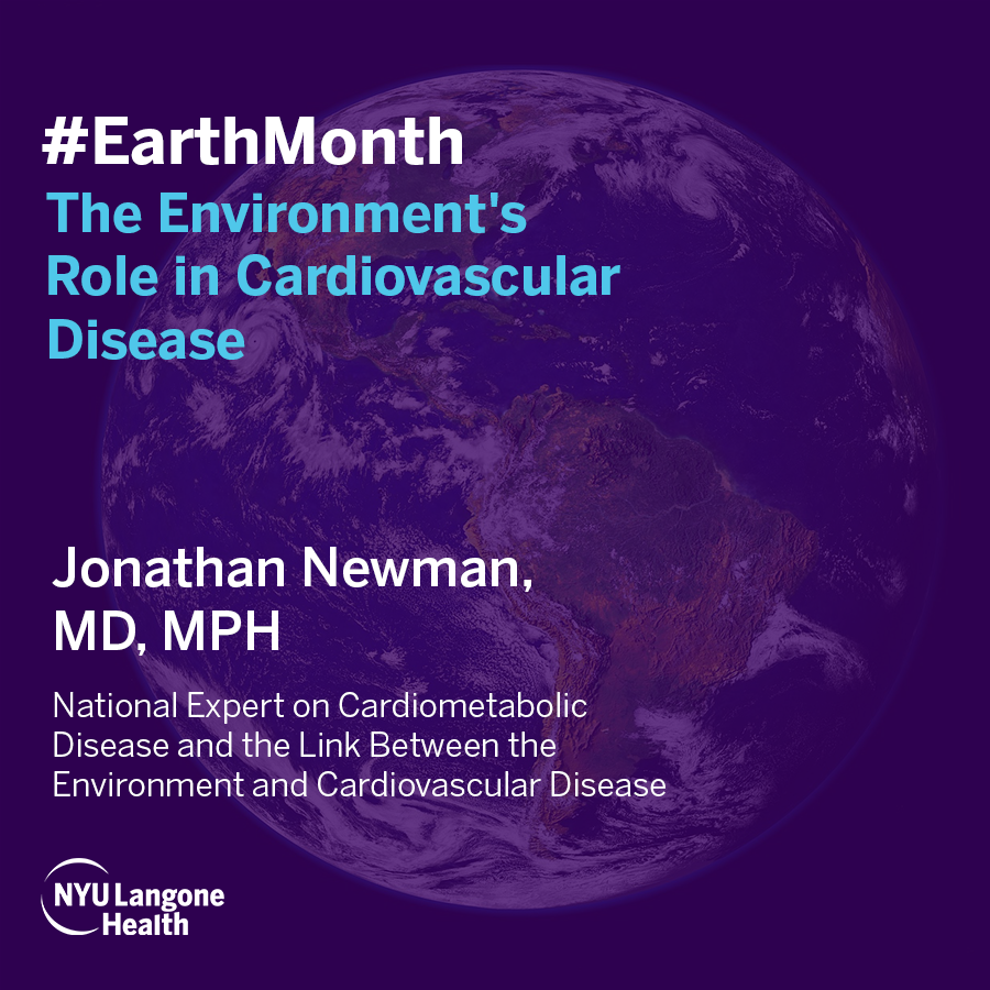 April is #EarthMonth! 🌎Visit our YouTube playlist to learn about Dr. Jonathan Newman's research focused on the evidence of the effects of #airpollution and other environmental exposures on #hearthealth. 🌱Watch here: bit.ly/3UvLfHD