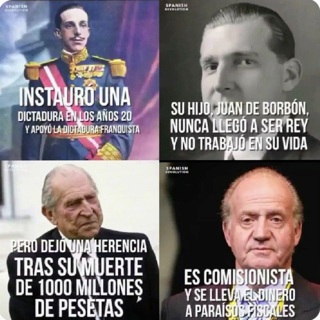 Los Borbones son una saga de CORRUPTOS y LADRONES. #UrgeExpulsarAlBorbón