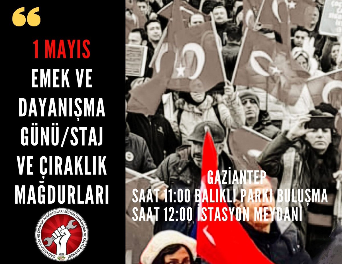 Haydi GAZİANTEP El ele meydanlardayız ✊🏻 ✊🏻 ✊🏻 Türkiye Yüzyılında Meydanlarda Hak Arıyoruz. İnsanı Yaşatki Devlet Yaşasın @RTEdijital @eczozgurozel @melih_meric Çıraklar Yalnız Değil #ÖzgürBaşkanStajyerÇırağınYanında