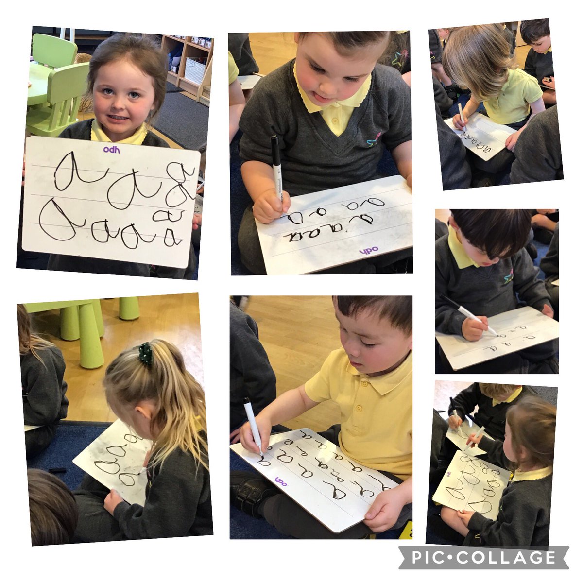 Nursery are thoroughly enjoying our phonics lessons. This week it’s the letter ‘a’ and how amazing are we at using the phrase to help us write it! #TSPEnglish #Hope💜