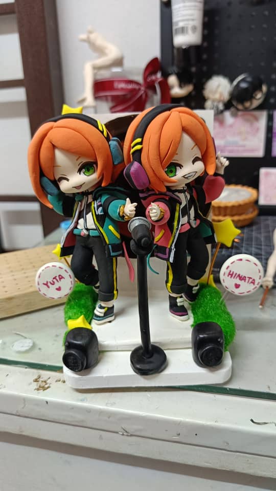 GiaClayworkshop's tweet photo. At first, I thought they were one person 🤣 ouhh they are twin😝
#aoihinata #aoiyuta #cosmicproduction #偶像夢幻祭 #粘土 #clayart https://t.co/wIf7nDJK7C