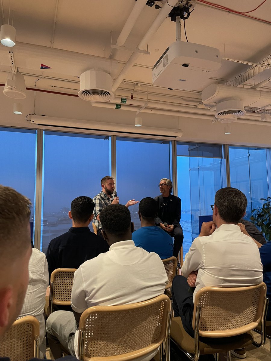 thealexturley's tweet photo. POV: You’re in Abu Dhabi listening to a fireside w/ @SergeyNazarov https://t.co/VbM0zevAT5