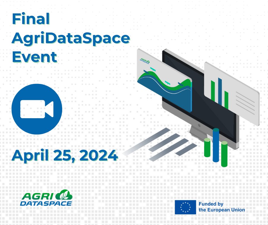 The final AgriDataSpace event is tomorrow in Brussels! Curious about how we're paving the way for a secure, trusted Common European #Agricultural #Data #Space? Watch the livestream here 👉bit.ly/3UwgNgt