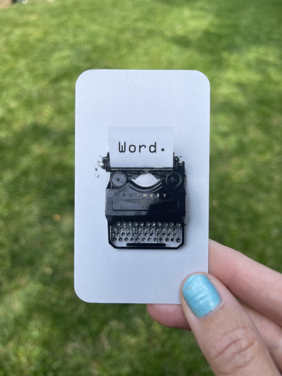 Going to my first writing conference of the year next weekend and my new business card does not disappoint. #writingcommunity #writersoftwitter