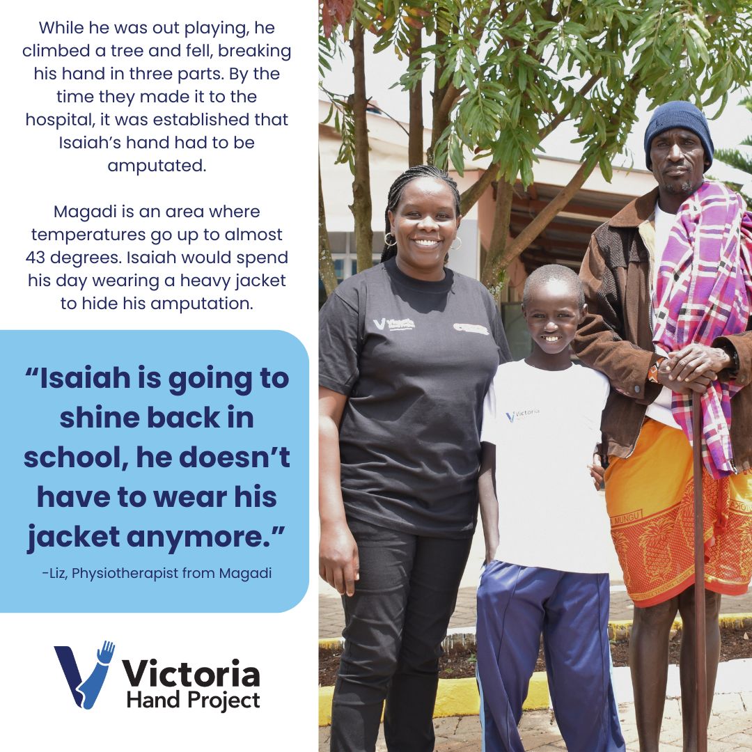 At Victoria Hand Project, we aim to provide rapid, customized, and innovative prosthetic care to those in need. Isaiah's story shows us just how quickly situations can change and an injury can lead to limb loss. Learn more about #LLLDAM at: amputee-coalition.org/events-program…