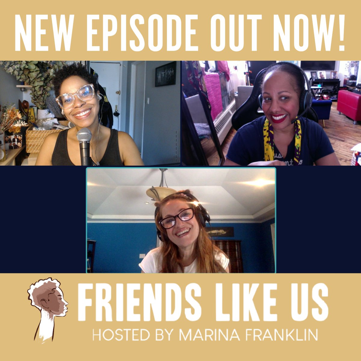 It's #FriendsLikeUs Day! Listen to host @marinayfranklin & friends @irenebremis13 @hollieharper5 talk about Irene's new special #Sweetie, #SubwaySafety #WomenInSports #OJ and more! #CheckItOut and #subscribe here! ow.ly/qlYo50LXHK5 Review #FriendsLikeUs on #ApplePodcasts!