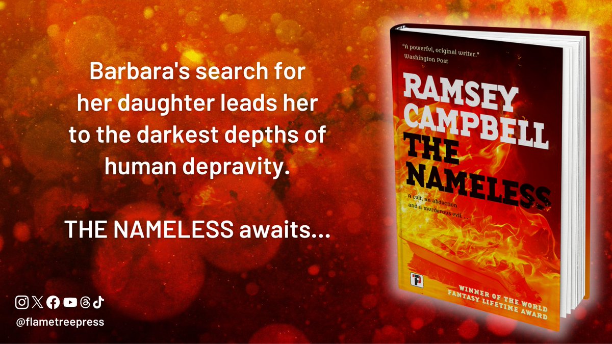 From London’s backstreets to the eerie silence of phone calls… #TheNameless by @ramseycampbell1 is out now! flametr.com/3IyEIVP