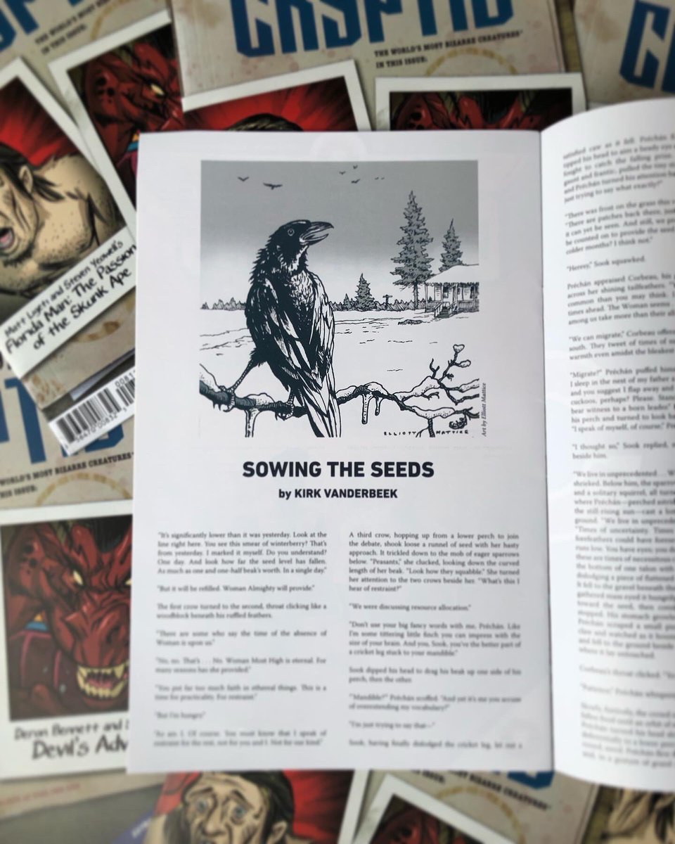 So very happy to have two short stories in the latest issue of PROJECT CRYPTID — out today courtesy of @AhoyComicMags