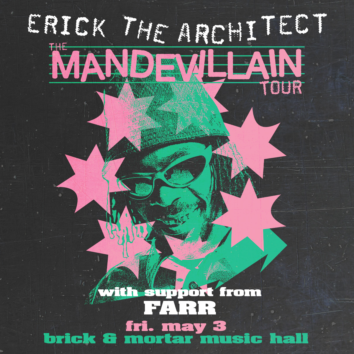 🚨We're giving away tickets to see Erick the Architect (@erickarcelliott) w/ @farr_music on Friday, May 3rd at @BrickMortarSF! Follow us & Retweet for a chance to win.