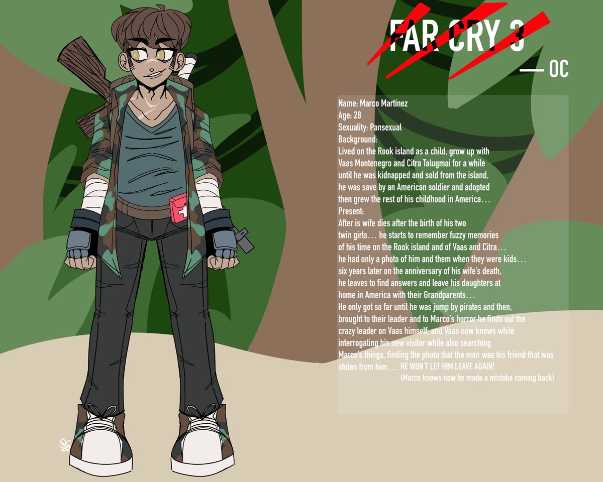 oOKiraRyuOo's tweet photo. Updates to my Far cry 3 oc and more to come when I’m motivated enough! Sorry for typos in his story, I’m very Dyslexic… XDDD #Farcry #FarcryOc #Farcry3 #Farcry3oc https://t.co/rT5d6Be24n