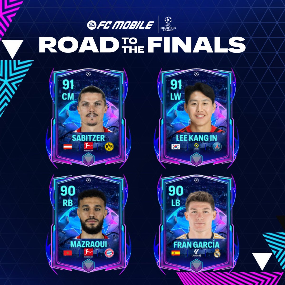 🏆RTTF🏆

In the next update of FC Mobile,we will have new 'RTTF' players who will be able to upgrade their OVR depending on their performance and the performance of their club in the Champions League Semifinals  
⏫Which of these players would you like to see get an OVR upgrade?