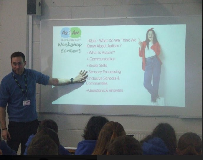 Many thanks to @AsIAmIreland for doing workshops with our students for Autism Awareness Week. @ParentsDcc