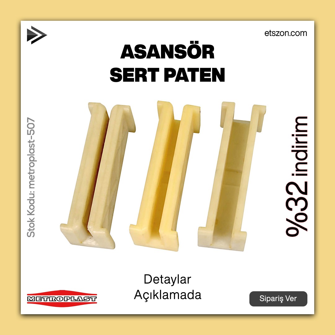 etszoncom's tweet photo. ÜRÜN: Asansör Paten Plastiği Sert Tip

• Poliamid karışımlı malzemeden üretilmiştir.
• Aşınmaya karşı dayanım derecesi yüksektir.

LİNK:https://t.co/33U5xWGPXQ

#asansör #asansöryedekparça #kramerkapı #asansöriçkapı #binayönetimi #siteyönetimi #asansörpaten #asansörpateni https://t.co/MUcoT2T1T8