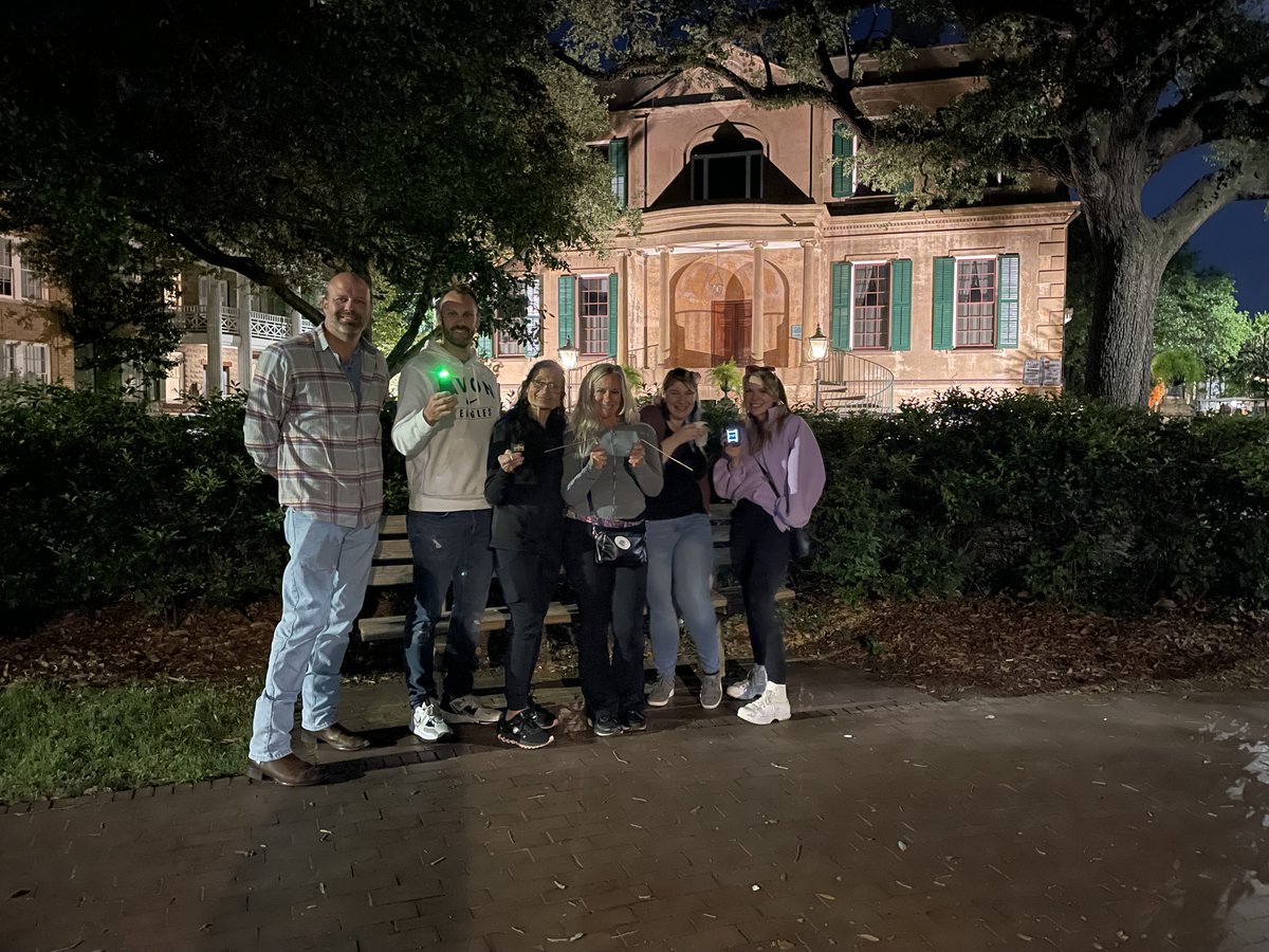 Thanks to these lovely guests who joined us for our #Savannah Ghost Tour last night. You were such great company! Book at witchinghoursavannah.com
#ghosts #haunted #visitsavannah #paranormal #ghosthunting #ghosthuntingequipment #ghosttours #spooky #spookyvibes #ghosthunt