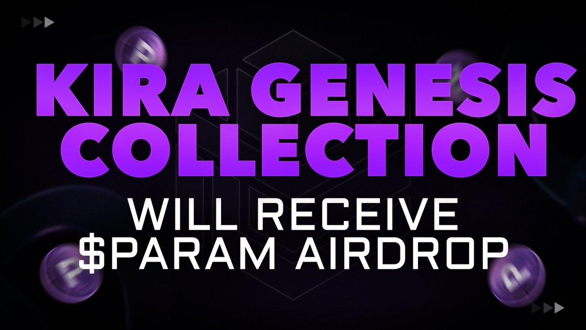 In addition to being able to stake & earn Param Points, Kira Genesis holders will also be receiving a $PARAM airdrop for each NFT they own🛩️

The amount of $PARAM, holders will receive depends on the rarity of their Kira Genesis💎

Snapshot will be taken in the near future📸