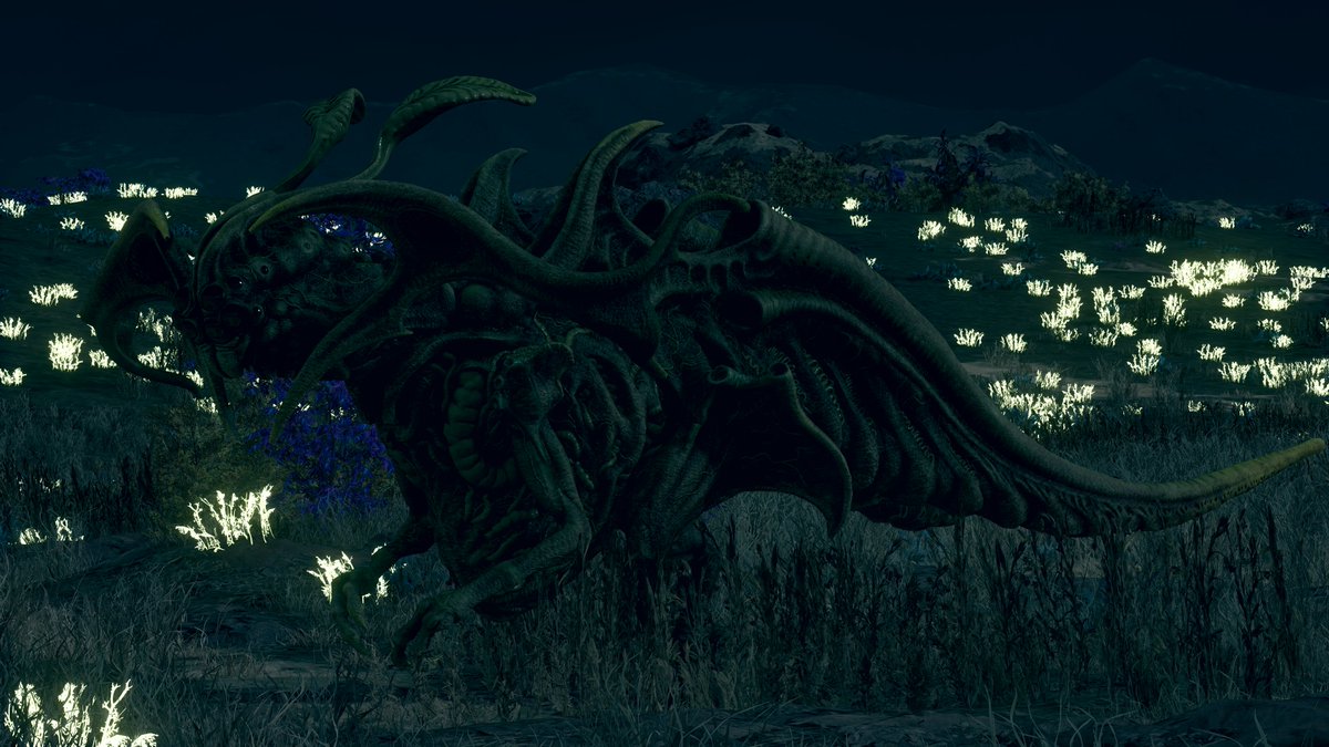 Today's Starfield ugly creature is called (conveniently): Nightmare. Found in Ixyll 2. #Starfield #uglycreature #XboxSeriesX #bethesda #XboxBethesda