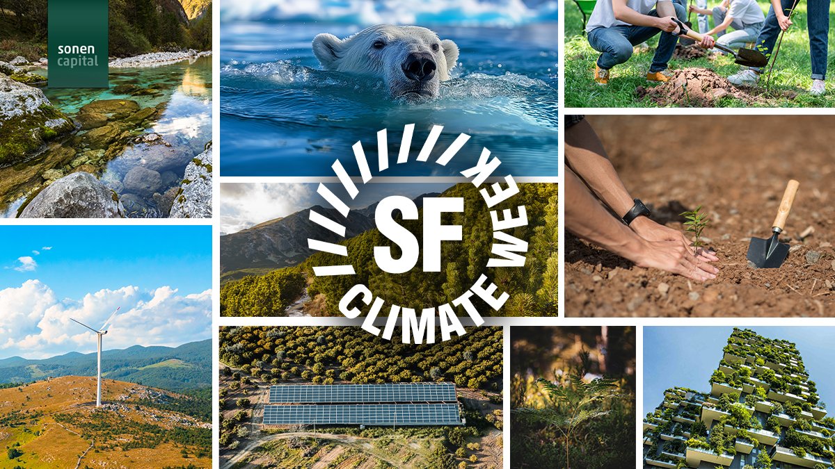 It’s #SFClimateWeek 🌍  We’re excited to be in San Francisco alongside passionate climate organizations, leaders and innovators. Our team looks forward to sharing ideas about the importantce of #impactinvesting to protect our planet.