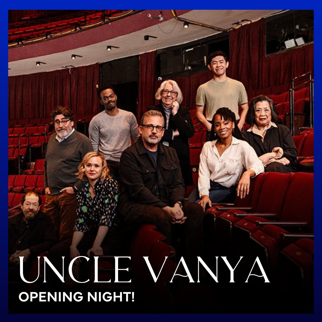 Hats off to the phenomenal cast and crew of Uncle Vanya on their opening night! May your performances captivate and your artistry shine brightly on stage tonight! 🎩✨ @LCTheater #UncleVanya #OpeningNight #BroadwayCon