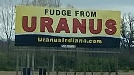 DannoActon's tweet photo. Don’t @ me 🤣 As seen on I-70 in Columbus, OH.
#FudgeFromUranus #FudgeLife #UranusIndiana Tag @catturd2 @steveinman @FrantzRantz @MarkBlazor https://t.co/SXyD6iyh3X