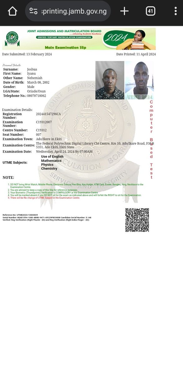 JAMB please have mercy on me I can't waste roughly 1m doing PD program and still not get admission just for being late for 30mins, am pleading with the board to please consider me.