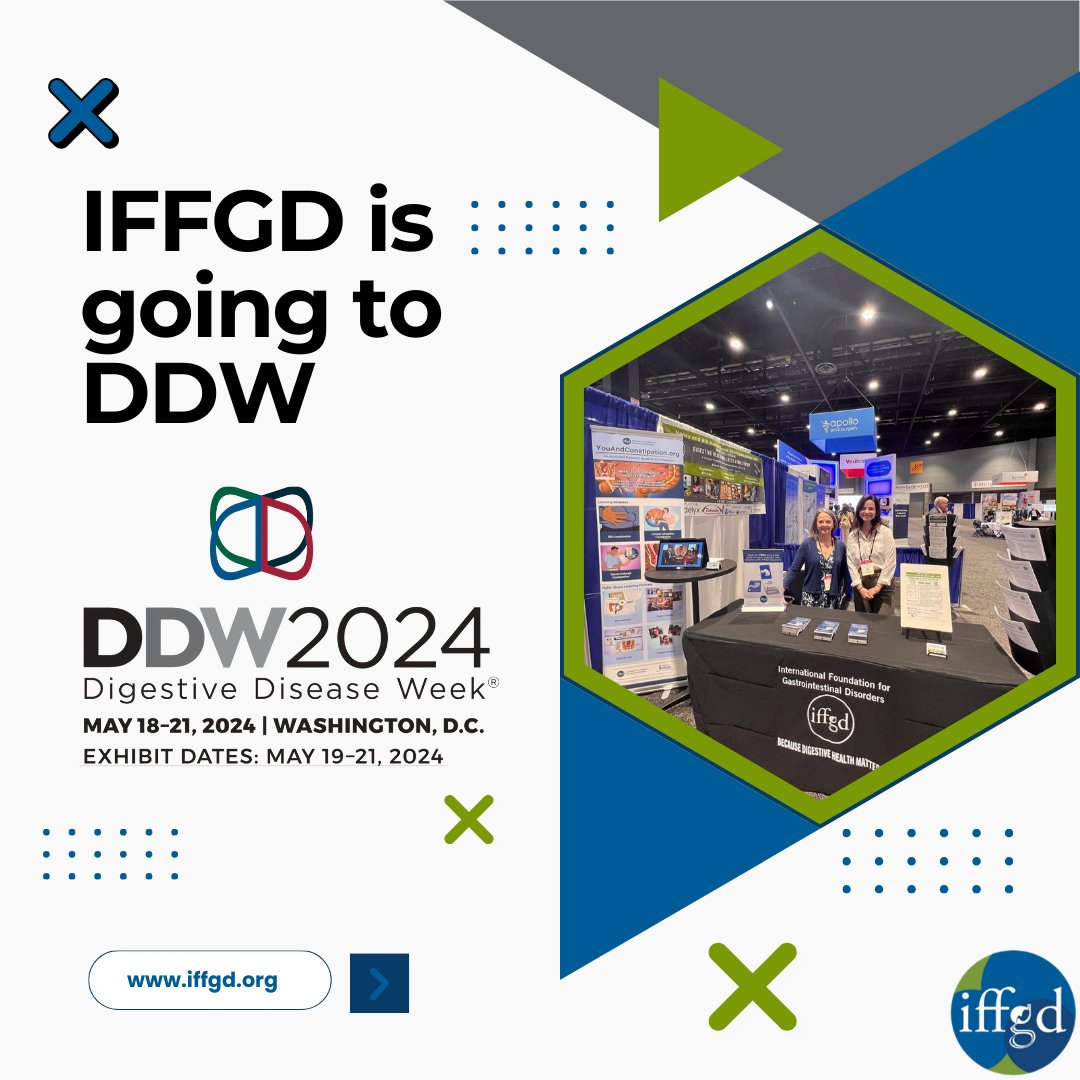 IFFGD's tweet photo. #DigestiveDiseaseWeek starts this Sunday! We will be in Washington, D.C. exhibiting at one of the largest #GI conferences in the world to raise awareness for #GIdisorders and share our patient resources. We will be at booth 722, come say hi! #DDW2024 https://t.co/ZiCenASY19