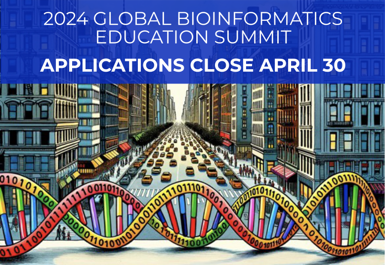 Global Bioinformatics Education Summit (@bioinfoedsummit) on Twitter photo Applications are still open for the 2024 Global Bioinformatics Education Summit, but they close April 30 - don't miss out! Attend either online or in-person at the New York Genome Centre.
More info: bioinfoedsummit.org Applications are still open for the 2024 Global Bioinformatics Education Summit, but they close April 30 - don't miss out! Attend either online or in-person at the New York Genome Centre.
More info: bioinfoedsummit.org