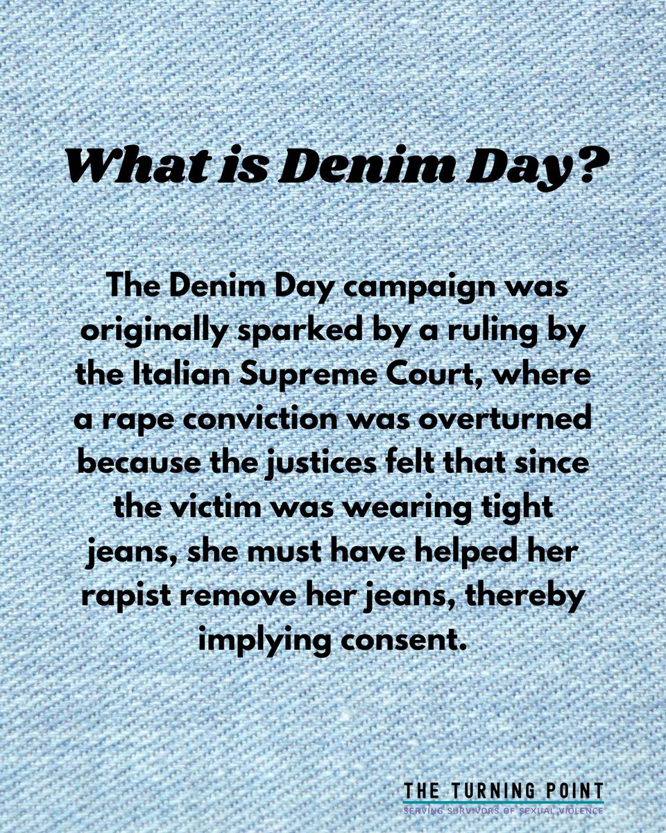 TurningPointRCC's tweet image. Today, we wear denim to support survivors. Join us at UT Dallas from 7 to 8:30 PM as we stand in solidarity with survivors of sexual violence. Together, we raise awareness and promote a safer community. 💙 #DenimDay #SupportSurvivors #UTDallas