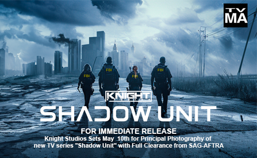 knightinkmedia's tweet photo. FOR IMMEDIATE RELEASE: Knight Studios Sets May 10th for Principal Photography of new TV series "Shadow Unit" with Full Clearance from SAG-AFTRA

Read the full Press Release at: https://t.co/ClFrbCaxBI https://t.co/qZZGmgj5zS