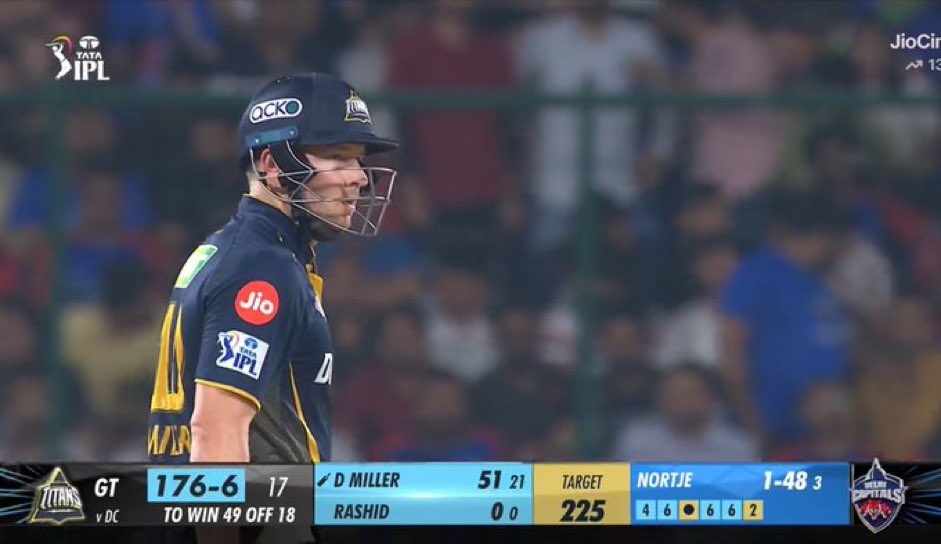 So close, yet so far… #Miller #Rashid #Pant #DCvsGT