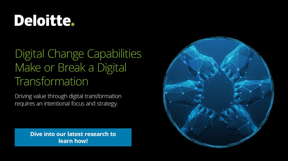 Driving value through digital transformation requires an intentional focus and strategy. Discover what can make or break a digital transformation below! deloi.tt/3xYRL0F