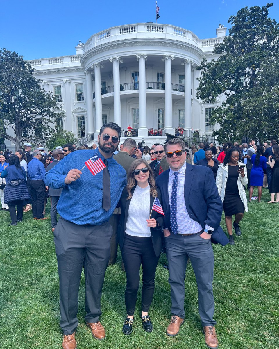 CVN is at the White House today in support of @WWP's Soldier Ride, a multi-day riding event to help veterans build confidence and strength -- and remind them they never ride alone. 💙