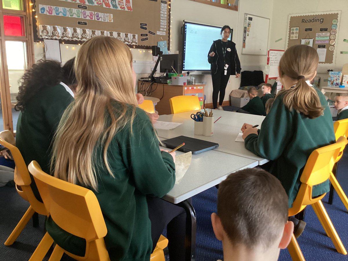 RavenhurstCP's tweet photo. As part of their involvement in school,the house captains conducted some learning walks and observations this morning. They were amazing and could identify lots of examples of our values curriculum in action and lots of great examples of pupil engagement and learning! 💫👏🏻✅ https://t.co/wnmSm0Dahq