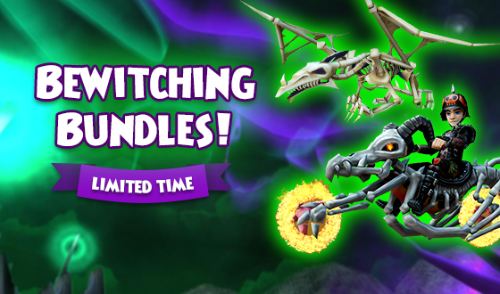 Bone rattling bundles! 🦴 The Necromantic Mounts Bundle and Hallowe'en Trees Bundle are back in the Crown Shop along with the Nightflame Pegasus Mount for a limited time! Don't delay - they'll disappear on 30/04. wizard101.com/game/eerie-apr… #Wizard101Europe