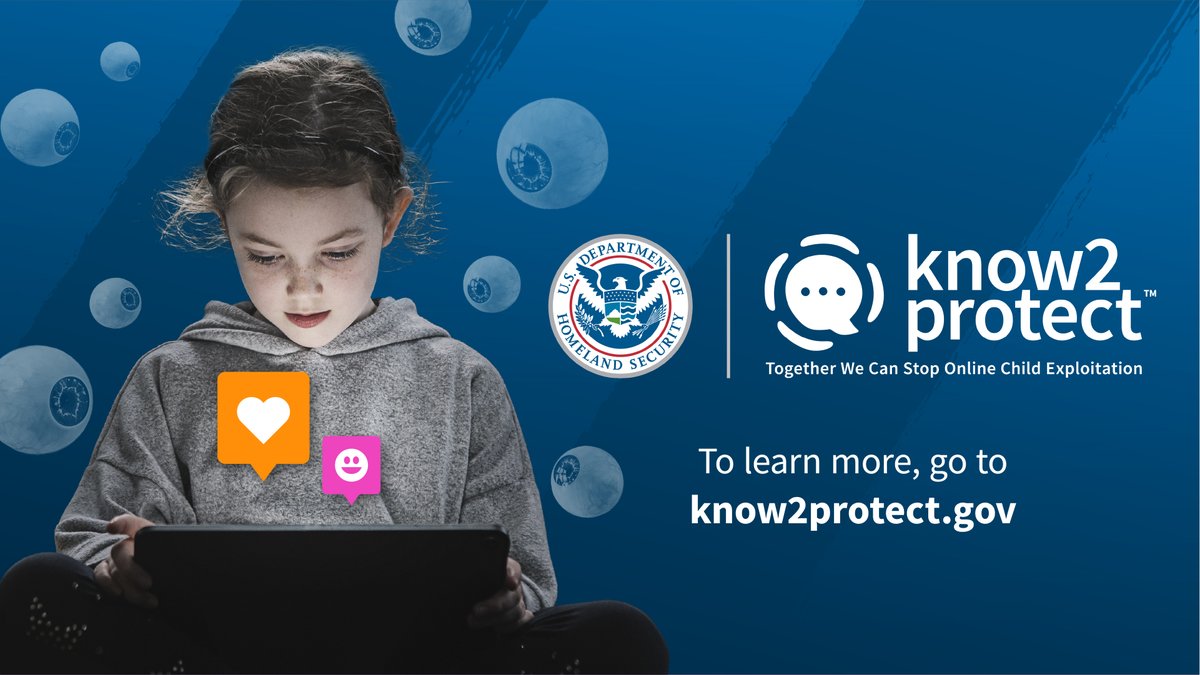 #Know2Protect is helping parents and trusted adults understand how to keep their children and teens safe online. Visit know2protect.gov for more information. #Know2Protect #OnlineSafety
