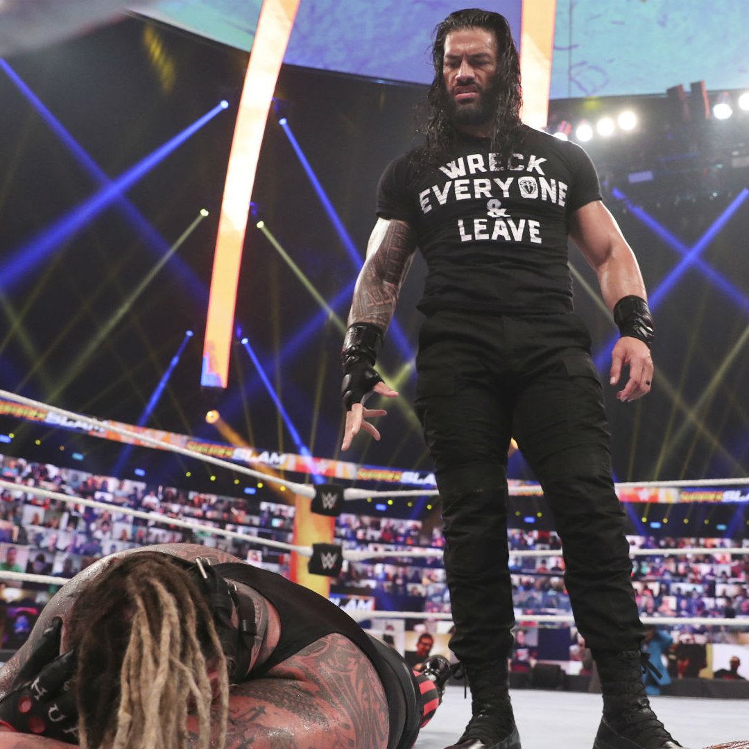Jey Uso confirms that Roman Reigns' first feud as the Tribal Chief was originally supposed to be against The Fiend Bray Wyatt  

(via Gorilla Position)
