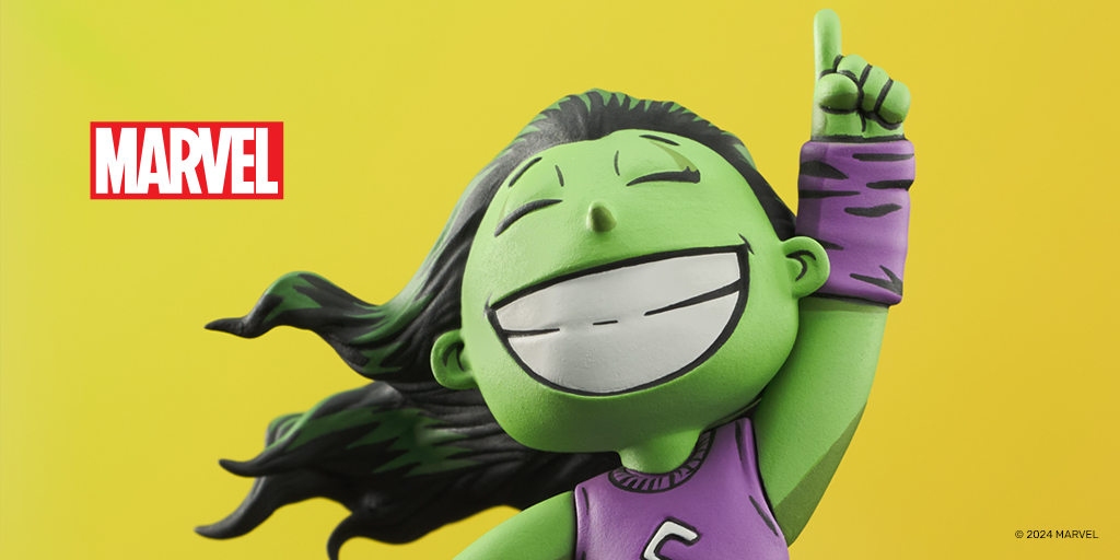 Capturing juror's hearts with an adorable smile, the She-Hulk Animated-Style Statue is available to order now! 

bit.ly/SHE-HULK-STATUE 

#MarvelComics #SheHulk #JenniferWalters #AnimatedStyleStatue