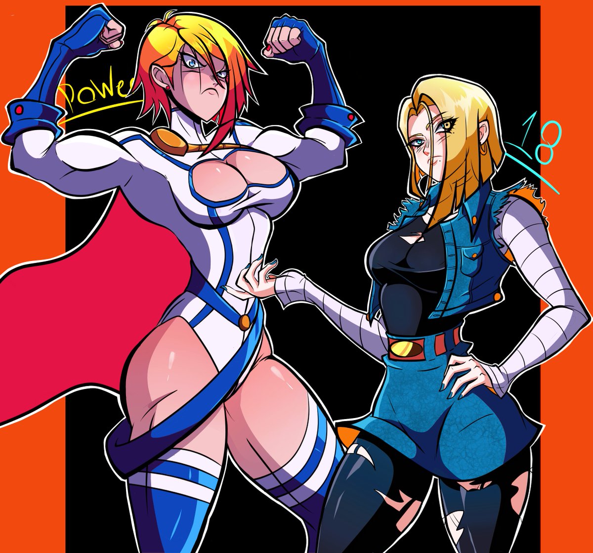 Super Blondes type beat
Android 18 and Powergirl #Android18 #PowerGirl   #DragonBall