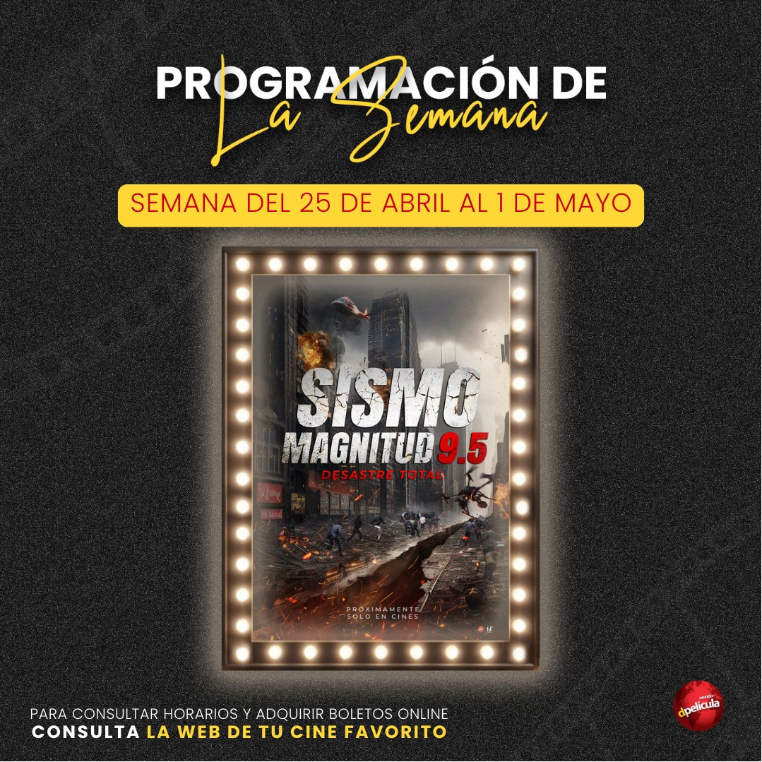 MundoDPelicula's tweet image. Basada en hechos que conmovieron al mundo Sismo Magnitud 9.5 Desastre Total YA está disponible en estas salas de cine🎬🍿

Conoce la valentía y el espíritu humano de un cuerpo de bomberos que no se rinde😯

#SismoMagnitud95 #SismoMagnitud95DesastreTotal #FlashOver