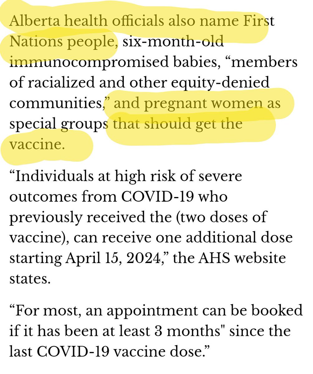 What data for pregnant women? Does AHS have data on this? The manufacturer doesn't.